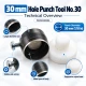 30 mm delik açma aparatı PDV00300DEL