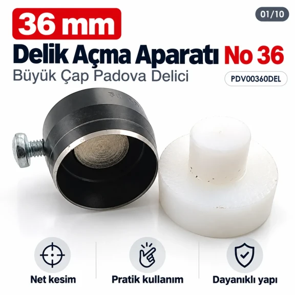 36 mm delik açma aparatı PDV00360DEL