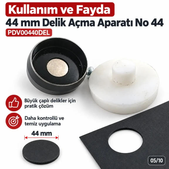 44 mm delik açma aparatı PDV00440DEL