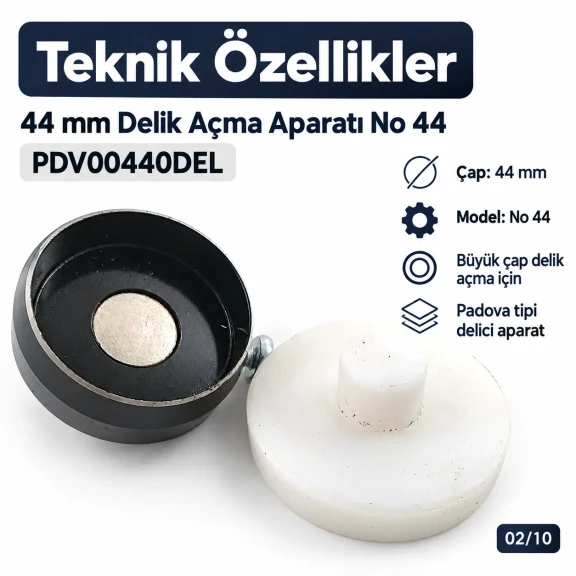 44 mm Dairesel Kesim Aparatı PDV00440DEL 44 mm delik açma aparatı PDV00440DEL