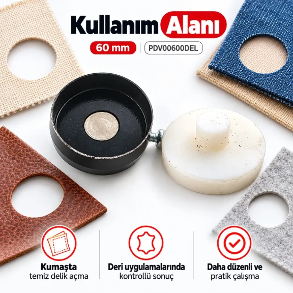 60 mm delik açma aparatı PDV00600DEL