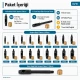 Padova Hole Cutter Collection with 18 Cutter Sets and Long-Handle Striking Tool, 1–15 mm / 0.039–0.591 in, suitable for
