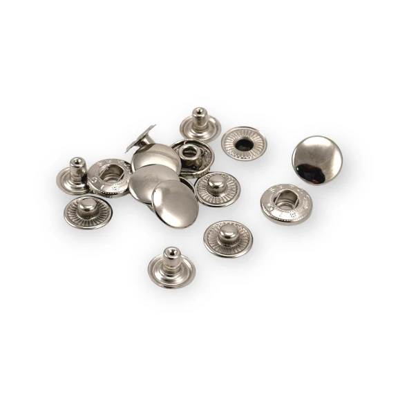 Alfa Çıtçıt Düğme Pirinç 15 mm Metal Çıtçıt Düğme C0001PR