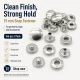 15 mm Snap Fastener Set - 144 pcs