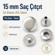 15 mm Snap Fastener Set - 144 pcs