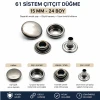 15 mm 61 Sistem Saç Çıtçıt Düğme – Mini 61 Para Tipi 24 Boy 144 Takım / Paket C0004