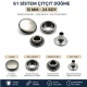 15 mm 61 Sistem Saç Çıtçıt Düğme - Mini 61 Para Tipi, hafif bombeli kapak formuyla tekstil, çanta ve branda uygulamalarında