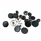 16 mm 5/8"Snap Fastener Metal Black Coat Snap Buttons C0005