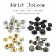 10 mm Snap Fasteners 16L / 25/64" VT2 Snap Fasteners C0006 for wallets, card holders, and small bags