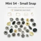 10 mm Snap Fasteners 16L / 25/64" VT2 Snap Fasteners C0006 for wallets, card holders, and small bags