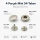 10 mm Snap Fasteners 16L / 25/64" VT2 Snap Fasteners C0006 for wallets, card holders, and small bags
