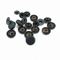 15 mm Siyah Plastik Çıtçıt Düğme C0022