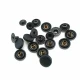 12 mm 20L / 15/32" Black Plastic Snap Fasteners C0007
