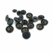 12,5 mm 20L / 15/32" Black Plastic Snap Fasteners Stainless C0007