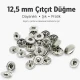 12.5 mm 54 System Sheet Metal Snap Button - 144 Pieces Pack for Apparel and Textile Use
