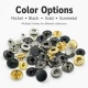 12.5 mm 54 System Sheet Metal Snap Button - 144 Pieces Pack for Apparel and Textile Use