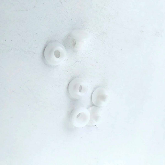 Beyaz Plastik Çıtçıt Düğme 9 mm 14 boy C0010