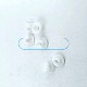 White Plastic Snap Button 9 mm 14 size C0010