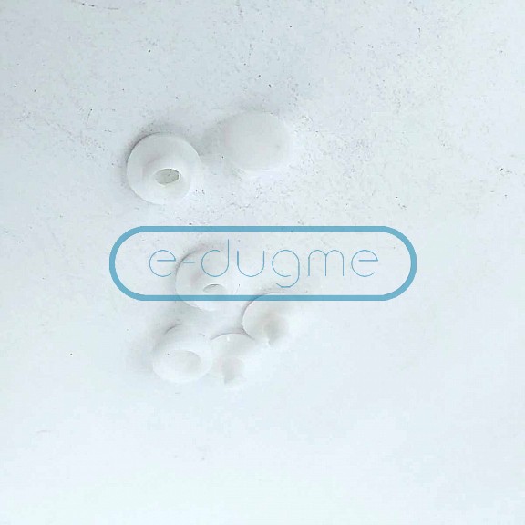 Beyaz Plastik Çıtçıt Düğme 9 mm 14 boy C0010