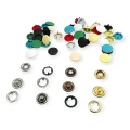10.5 mm Prong Snap Fastener 17L / 13/32" With Painted Cap Stainless 144 Pcs/Pack (1 Gros ) C0011BOY