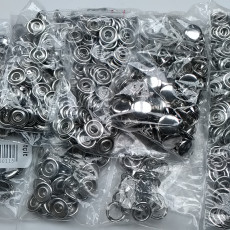 10.5 mm Stainless Prong Snap Fastener 17L / 13/32" With Cap 720 pcs/ sets C0011