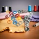 9,5 mm Renkli Delikli Klikıt Çıtçıt C0012