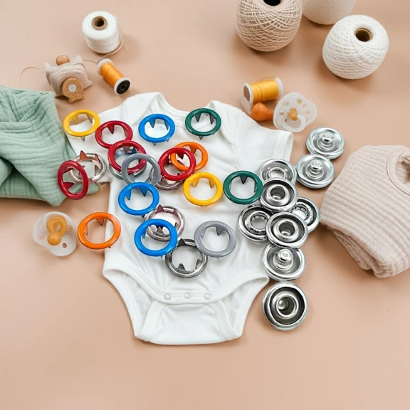 9,5 mm Renkli Delikli Klikıt Çıtçıt C0012