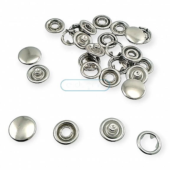 9,5 mm Prong Snaps Fastener Baby Snap Buttons Stainless C0013