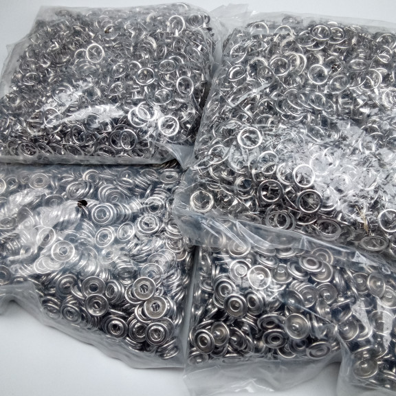 9,5 mm Prong Snaps Fastener 720 Pcs/Pck Baby Snap Buttons 3/8" Stainless C0013