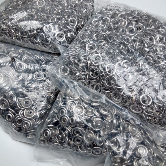 9,5 mm Prong Snaps Fastener 720 Pcs/Pck Baby Snap Buttons 3/8" Stainless C0013