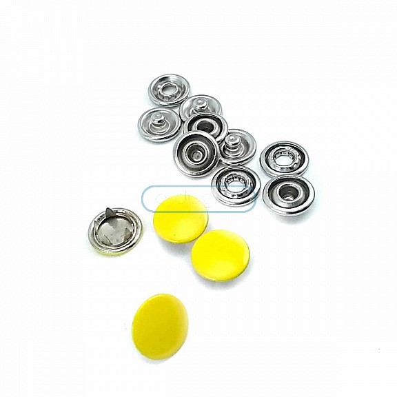 9.5 mm Dyed  Prong Snap Fantenrs With Cap Stainless Buttons C0014