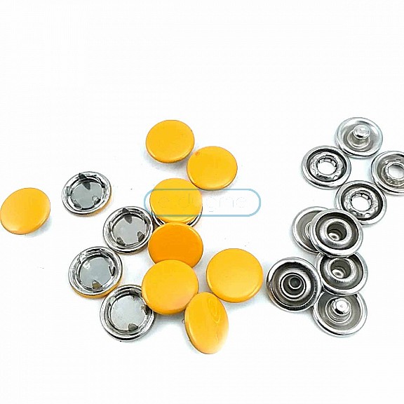 9.5 mm Dyed  Prong Snap Fantenrs With Cap Stainless Buttons C0014