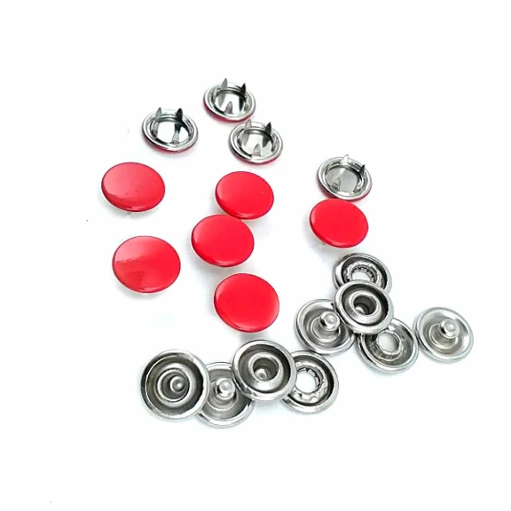 9.5 mm Dyed  Prong Snap Fantenrs With Cap Stainless Buttons C0014