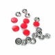 9.5 mm Dyed  Prong Snap Fantenrs With Cap Stainless Buttons C0014