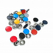 9.5 mm Dyed  Prong Snap Fantenrs 3/8" With Cap Stainless Buttons C0014 