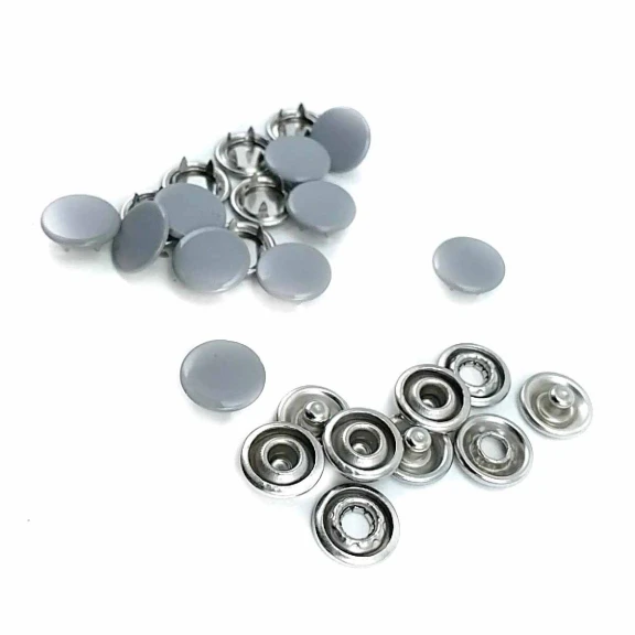 9.5 mm Dyed  Prong Snap Fantenrs With Cap Stainless Buttons C0014