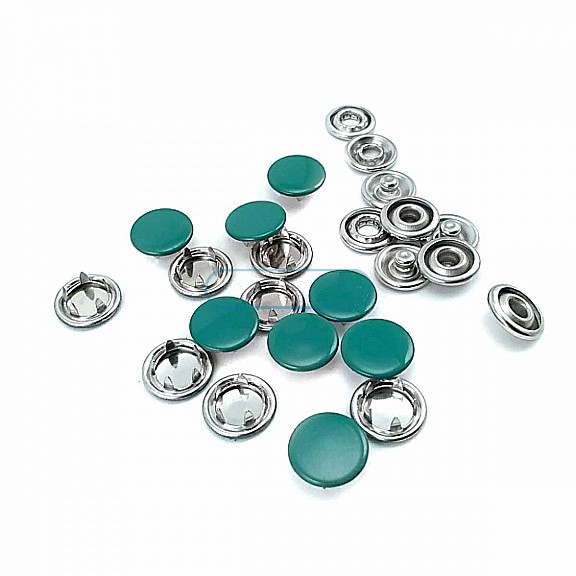 9.5 mm Dyed  Prong Snap Fantenrs With Cap Stainless Buttons C0014