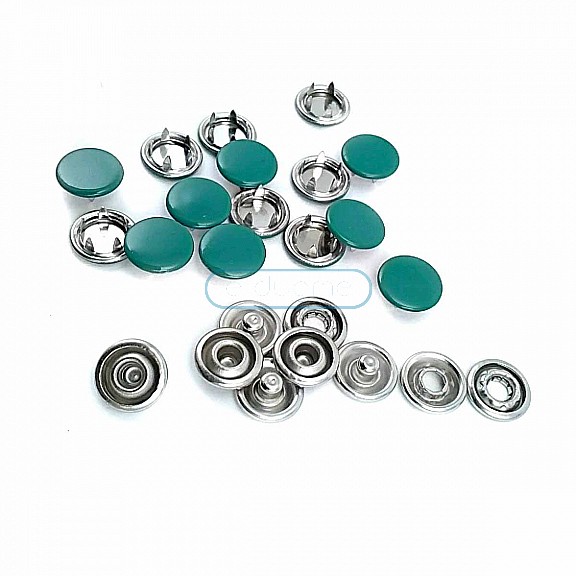 9.5 mm Dyed  Prong Snap Fantenrs With Cap Stainless Buttons C0014