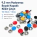 9,5 mm Paslanmaz Boyalı Kapaklı Klikıt Çıtçıt 144 Takım C0014