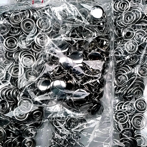 9.5 mm Baby Snap Fasteners With Prong Cap Stainless Steel Prong Snap Fastener 720 Pcs/Pack C0014P