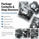 9,5 mm Bebe Çıt Çıt Kapaklı Paslanmaz Klikıt Çıtçıt 720 Adet/Paket C0014P - Paslanmaz metalden üretilmiş, bebek giyiminde