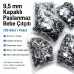 9,5 mm Bebe Çıt Çıt Kapaklı Paslanmaz Klikıt Çıtçıt 720 Adet/Paket C0014P