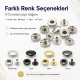 VT2 Çıtçıt Düğme 10 mm Metal Cüzdan Çıtçıtı 144 Adet / Paket C0021