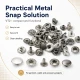VT2 Çıtçıt Düğme 10 mm Metal Cüzdan Çıtçıtı 144 Adet / Paket C0021