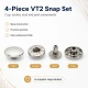 VT2 Çıtçıt Düğme 10 mm Metal Cüzdan Çıtçıtı 144 Adet / Paket C0021