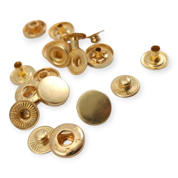 Çıtçıt Düğme 12,5 mm Para Tipi Metal Çıtçıt Düğme (250 adet/pkt) KC0001