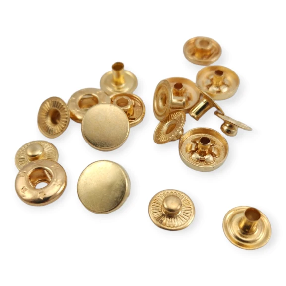 Çıtçıt Düğme 12,5 mm Para Tipi Metal Çıtçıt Düğme (250 adet/pkt) KC0001