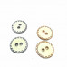 22 mm - 35 Boy Kenarları Zikzak Desenli  Mineli 2 Dikme Düğme D 0018