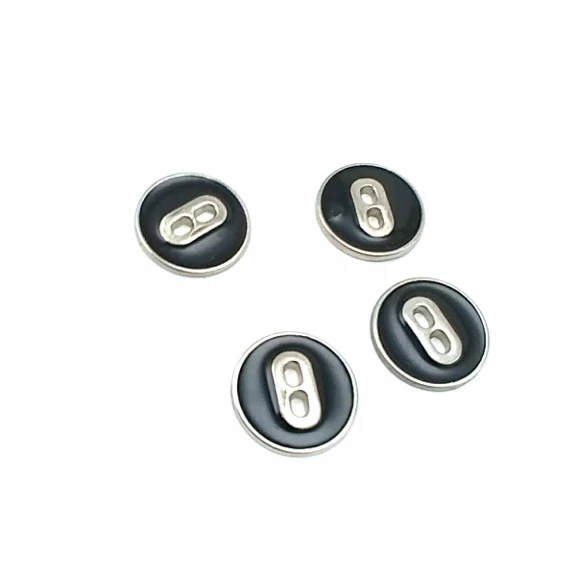 Mineli İki Delikli Sade Düğme 17 mm - 27 Boy D 0021