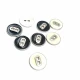Mineli İki Delikli Sade Düğme 17 mm - 27 Boy D 0021
